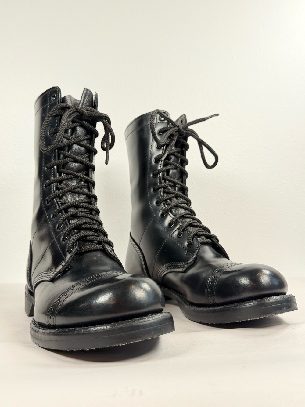Corcoran Men’s Jump Boots Size 8 E Black Leather Paratrooper 1500 Made in USA